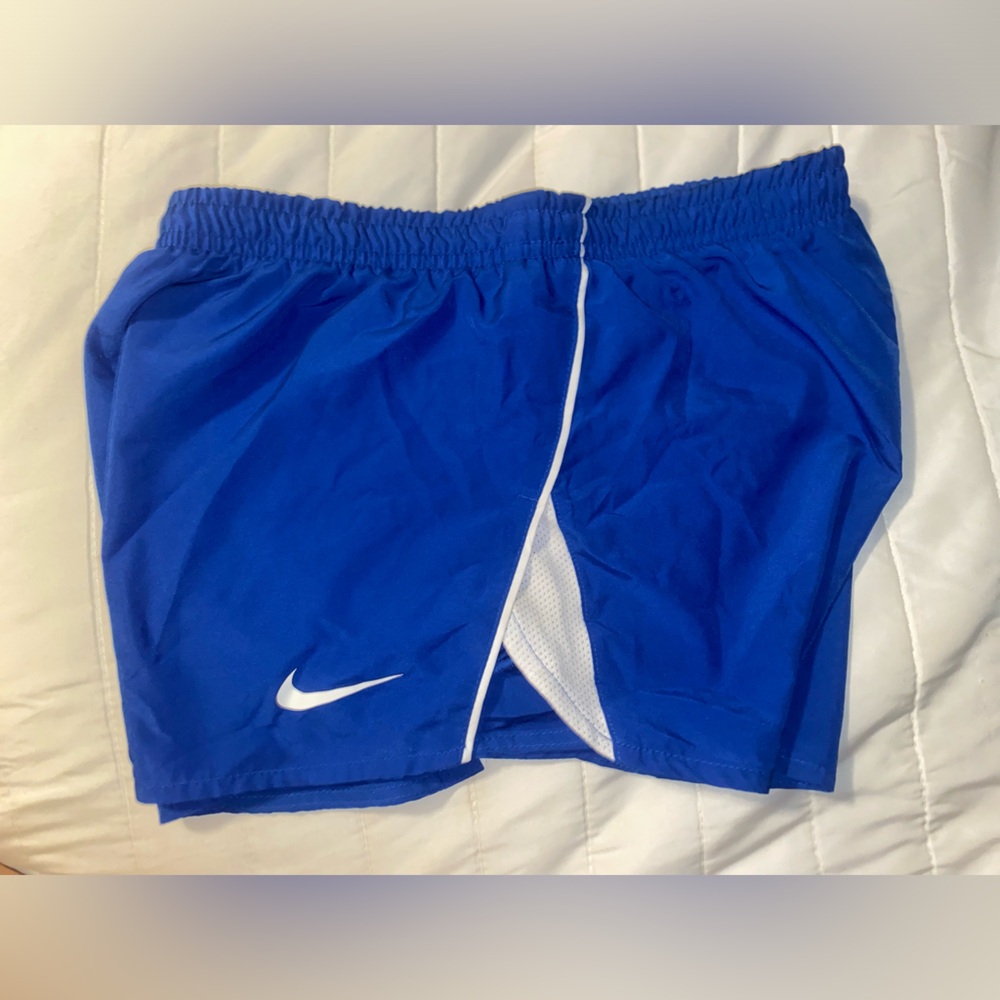 Nike athletic shorts, good condition! Both together, blue and purple,